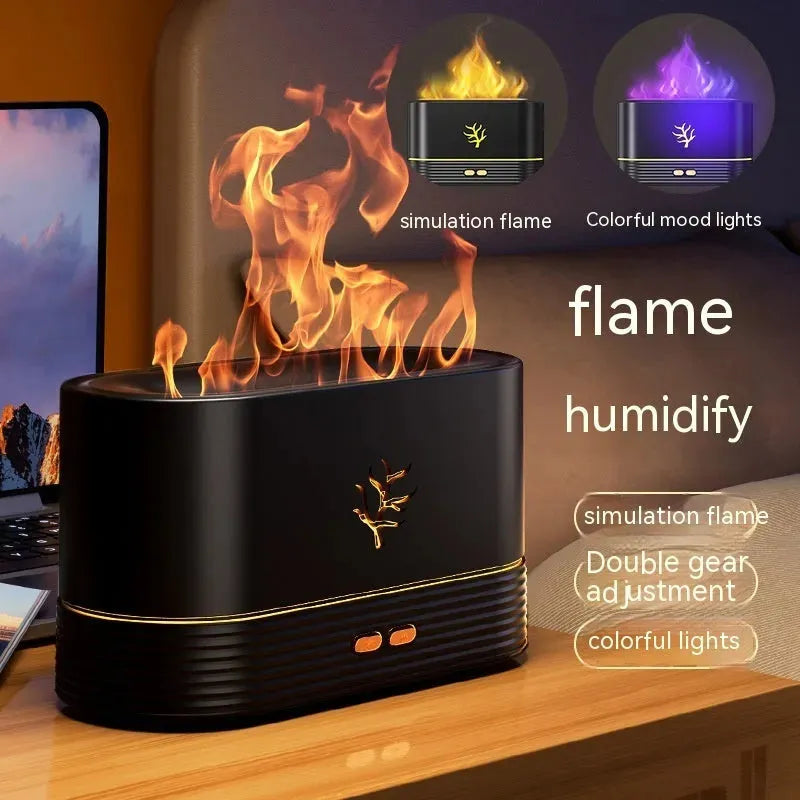 Flame Humidifier USB Smart Timing LED Electric Aroma Diffuser - Bellarte Enchanté Flame Humidifier USB Smart Timing LED Electric Aroma Diffuser